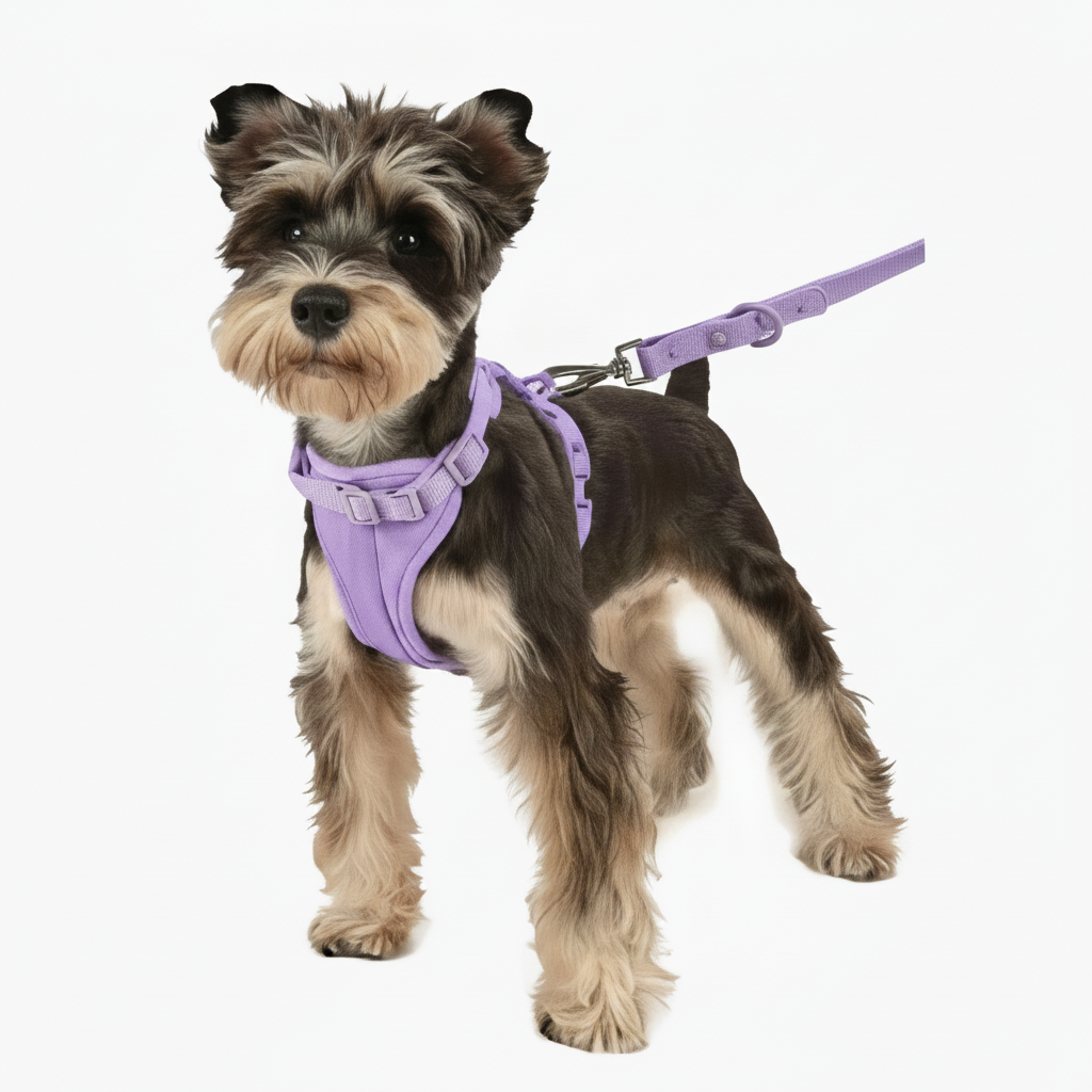 Harness Collar Leash Set - With Matching Poop Bag.