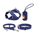 Harness, Leash, Collar Set - With Matching Poop bag