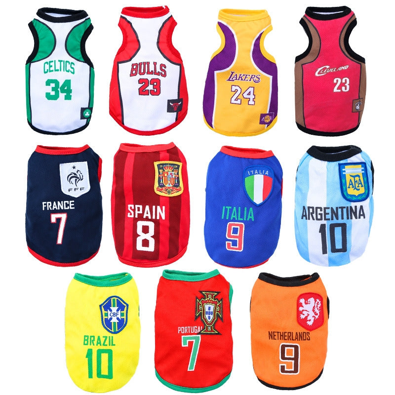 Breathable Soccer / Sports Jerseys For Dogs - Collection $19.99