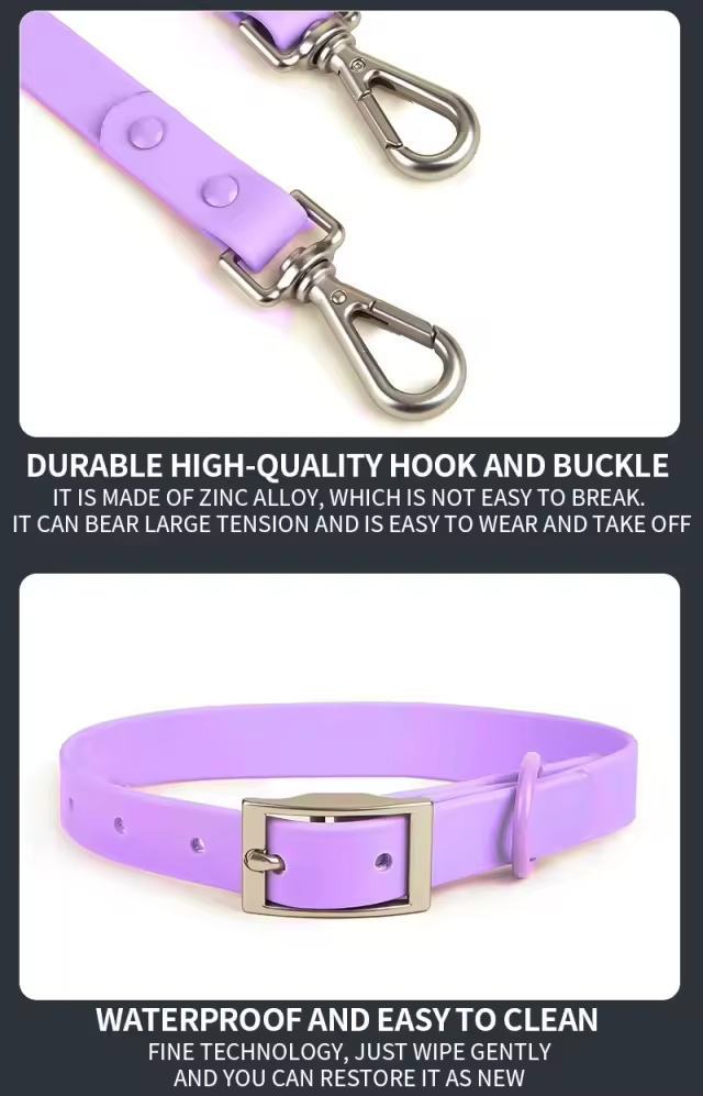 Harness Collar Leash Set - With Matching Poop Bag.